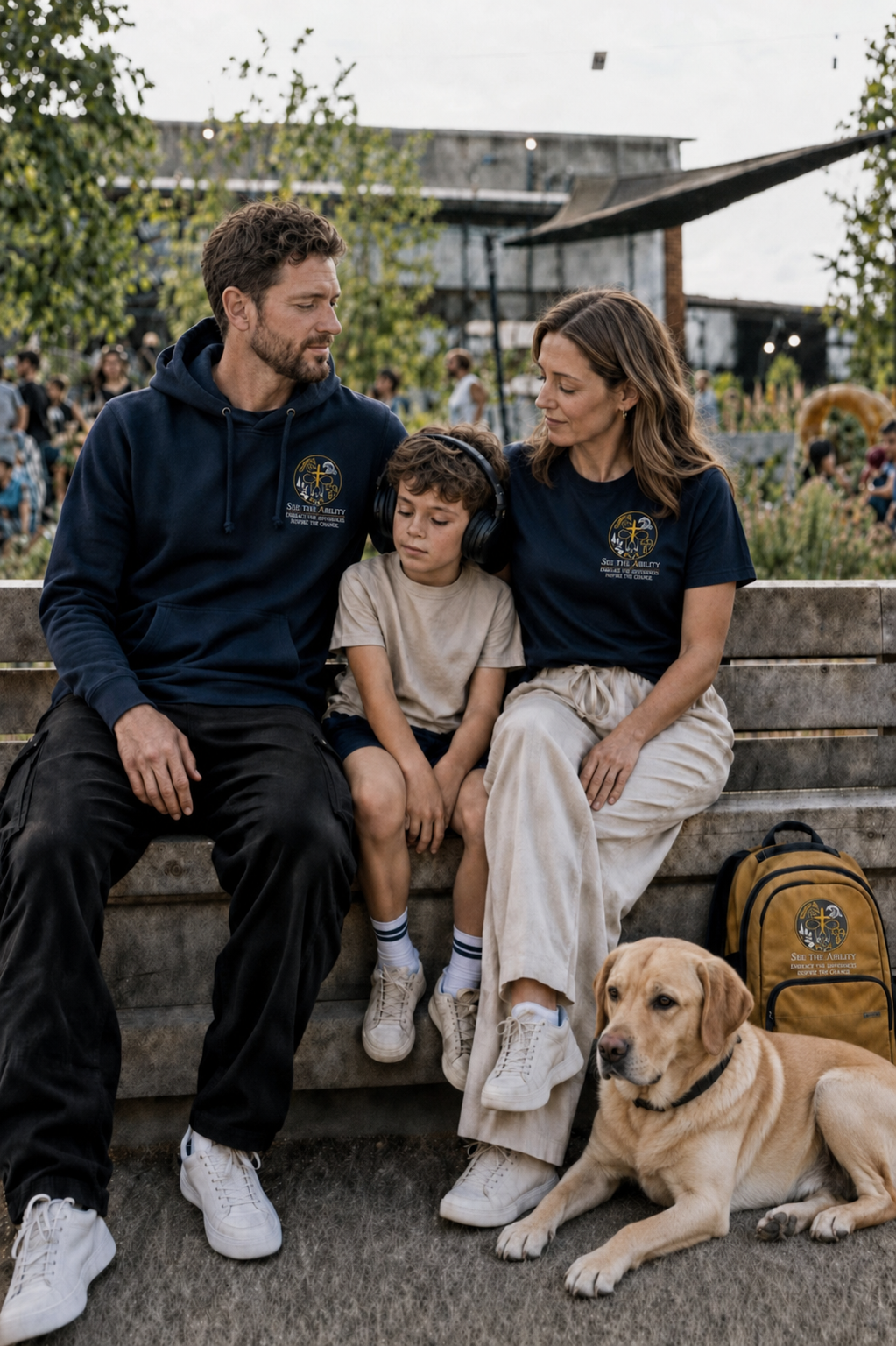 See The Ability™ Signature Embroidery Hoodie – Navy