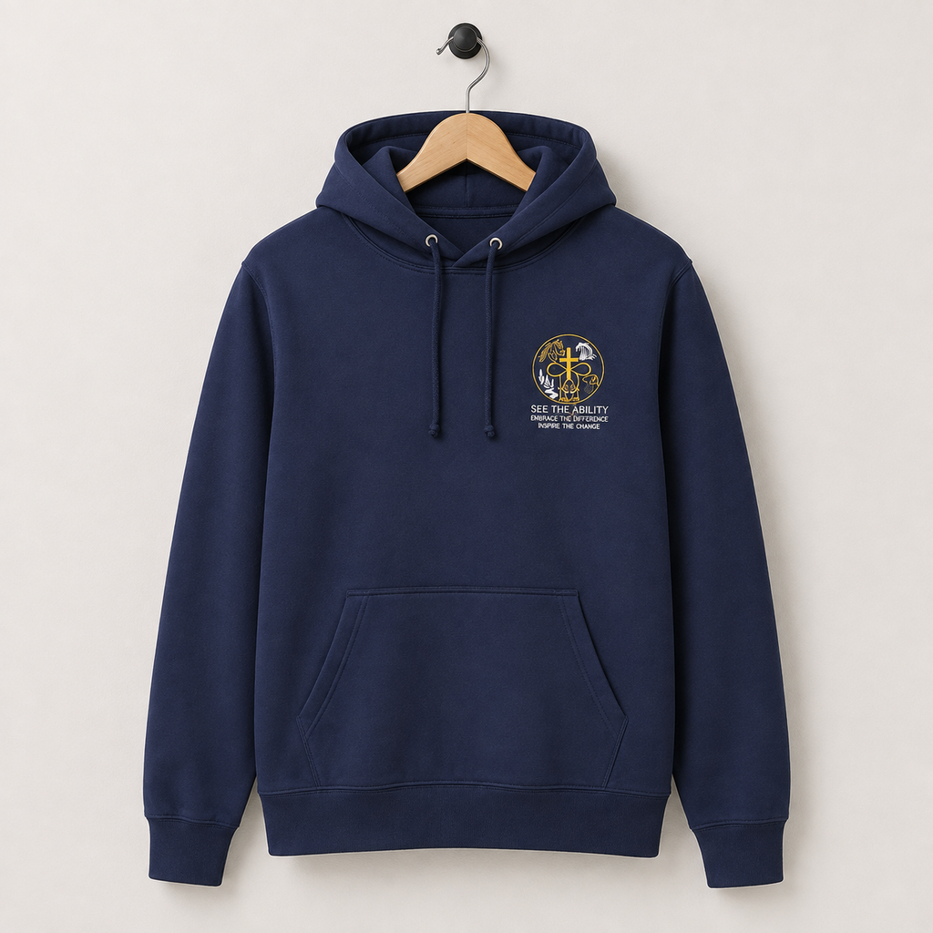 See The Ability™ Signature Embroidery Hoodie – Navy