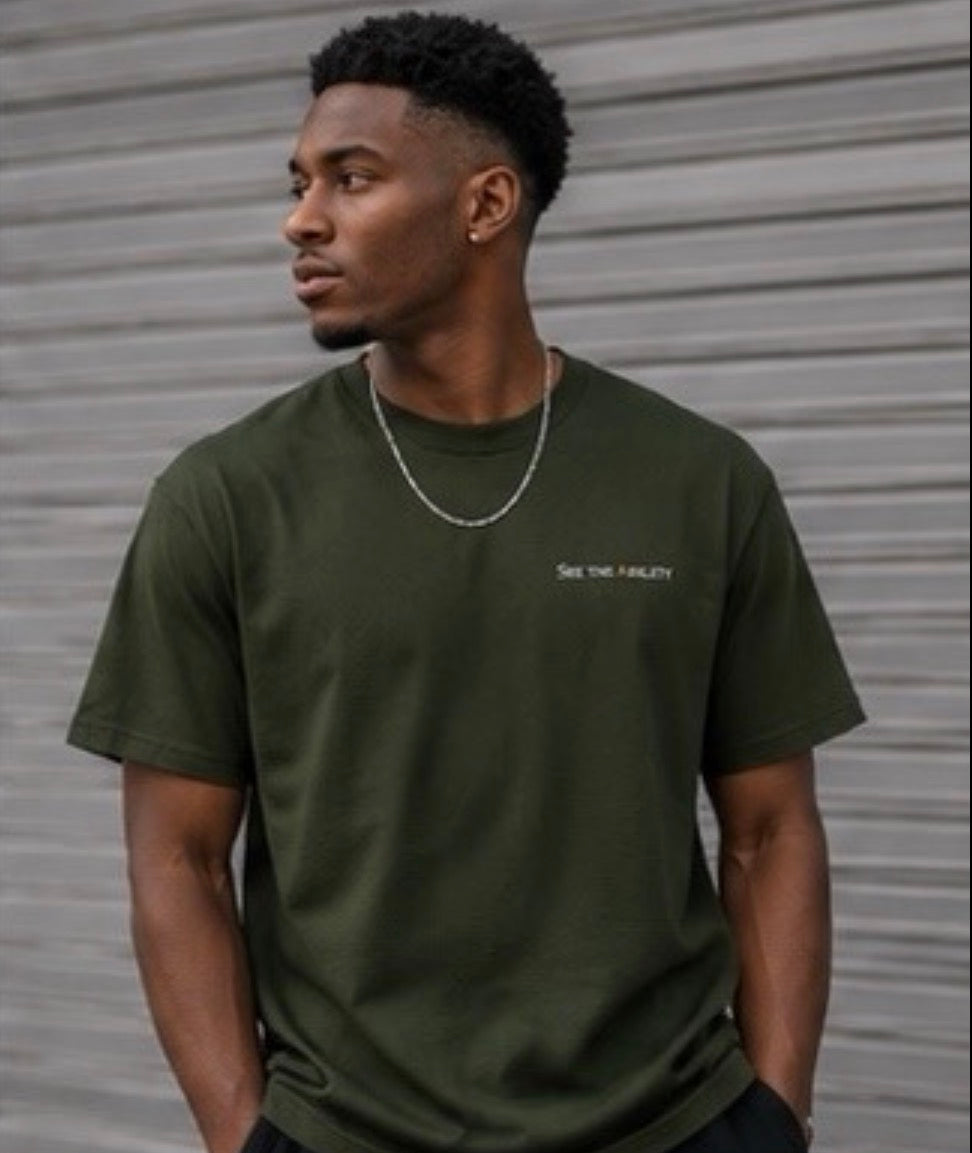 See The Ability™ Forest Green Embroidered Logo T-Shirt