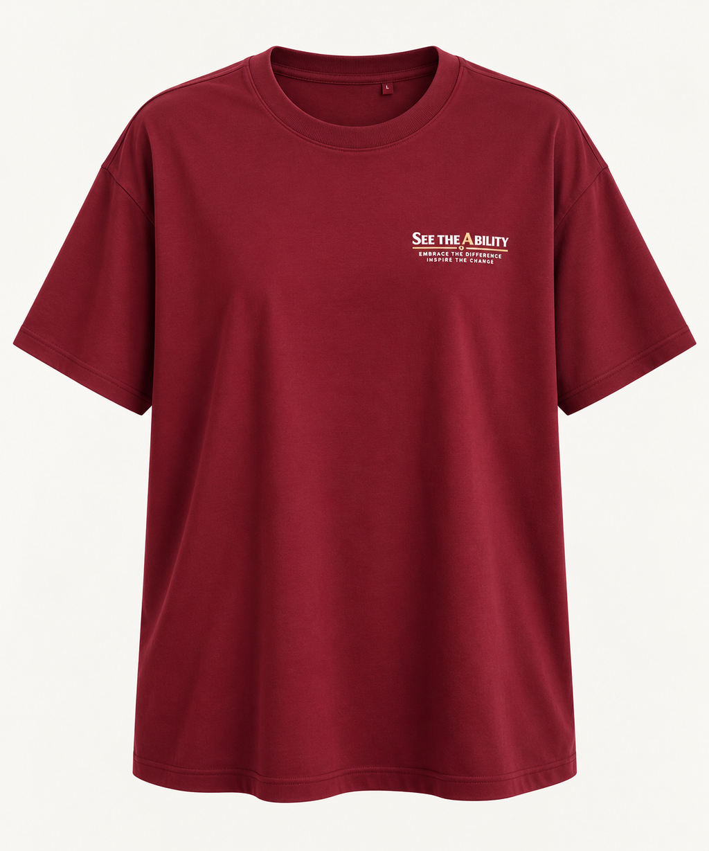 See The Ability™ Signature Burgundy T-Shirt