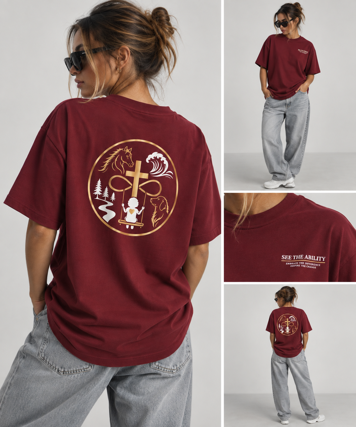 See The Ability™ Signature Burgundy T-Shirt