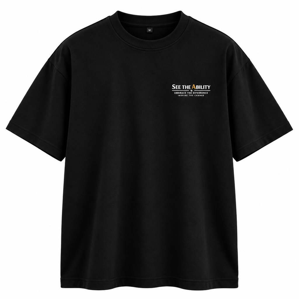 STA Different Paths Premium Oversized T-Shirt – Black